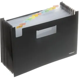 FolderSys Fächermappe 12 Fächer schwarz, 1 St.