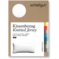 Schlafgut Kissenbezug Knitted Jersey (BL 40x80 cm) - weiß