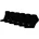 Sneakersocken 6er Pack Schwarz 39-42