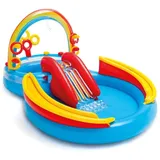 Kinder Pool Rutsche Planschbecken Spielhaus Spielcenter Wasserrutsche INTEX