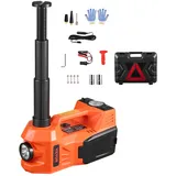 Vevor elektrischer Wagenheber 5 t Scherenwagenheber mit eingebauter Pumpe, 12 V verstellbarer Reifenwechselersatz mit sicherem Hammer & LED-Licht, tragbares Wagenheber-Set für Limousine SUV Lkw