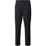 Selected Homme Herren Hose SLH190-REG TAPERED LEROY PLEAT Tapered Fit Schwarz L