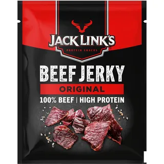 Jack Link's Beef Jerky Original – Proteinreiches Trockenfleisch vom Rind – Getrocknetes High Protein Dörrfleisch, 40g (1 er Pack)