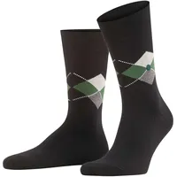 Burlington Herren Socken Multipack - King, Bio-Baumwolle, Rautenmuster Schwarz/Grau/Grün 40-46 2er Pack (2x1P)