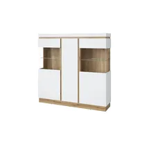 Möbel Kraft Highboard 167 x 164 cm Weiß