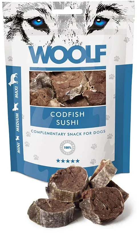 WOOLF Codfish sushi 100g Kabeljau-Sushi