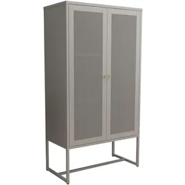 [en.casa] Büroschrank Sund Metall 150x80x40 cm Grau