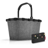 REISENTHEL® Einkaufskorb, Set aus Carrybag & Pocketcase: Stilvolle Eleganz & Organisation grau