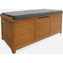 sweeek Gartentruhe 200 l 125 x 60 x 96 cm Braun
