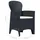 vidaXL Rattan Kunststoff Set 3-tlg. anthrazit/optik