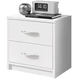 Stella Trading Nachtschrank Pepe 38,5 x 28 x 39 cm Weiß