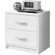 Stella Trading Nachtschrank Pepe 38,5 x 28 x 39 cm Weiß