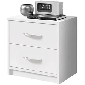 Stella Trading Nachtschrank Pepe 38,5 x 28 x 39 cm Weiß