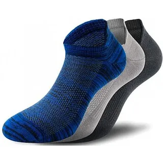 Lenz Performance Sneaker Tech Sokken, zwart-grijs-blauw, 35 36 37 38 Voorman