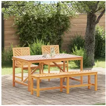 vidaXL Garten Essgruppe 4-tlg. Braun