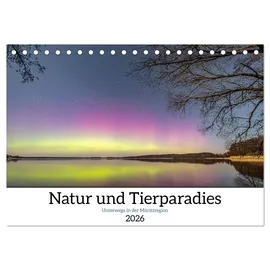 Calvendo Natur und Tierparadies (Tischkalender 2026 DIN A5 quer), CALVENDO Monatskalender: