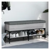 vidaXL Schuhbank Grau Sonoma 102x32x45 cm Holzwerkstoff