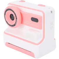 Sofortbildkamera für Kinder, 48 MP Kinderkamera mit 3 Rollen Druckpapier, Doppelkamera vorne und hinten, Schwarz Weiß-Foto, Selfie Sofortbildkamera für Kinder, Weihnachts- und