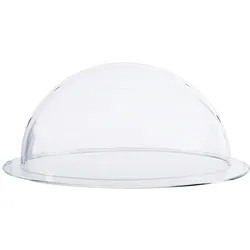 HMF 46728 Halbkugel aus Acryl mit Krempe, DIY Acrylhaube, Ø 28 cm, Transparent