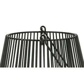 Möbel Kraft Windlicht   schwarz   Metall,Glas