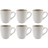HIT Trading Kaffeetasse 0,3 l Beige 6 St.