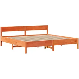 vidaXL Massivholzbett 200 x 200 cm Braun