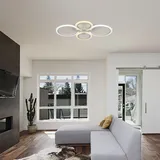 V-Tac Designer-Deckenleuchte - IP20 - Weiß - 45W- 3900 Lumen - 3 in 1 - Gold