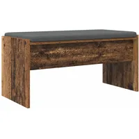 vidaXL Flurbank mit Kissen Altholz 83 x 38 x 40 cm