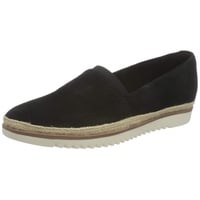 CLARKS Damen Serena Paige Sneaker, Schwarzes Wildleder, 37 EU