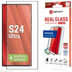 DISPLEX Displayschutzglas "Real Glass + Case" Displayfolien Displayschutzfolie Displayschutz Rundumschutz 360 Grad splitterfest farblos (transparent) Zubehör für Handys Smartphones