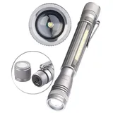 KryoLights 2in1-Profi Akku-Pen-Light & Arbeitsleuchte mit COB-LEDs, USB, 110 lm