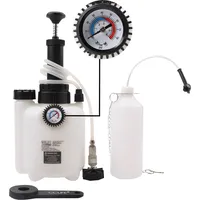 CCLIFE 3L Bremsenentlüftungsgerät Auto Bremsenentlüfter Bremsflüssigkeitswechselgerät mit 1L Absaugbehälter E20 Adapter