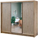 masseno Schiebetürenschrank DRAVEN 250 x 215 x 60,5 cm Braun