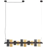 KAWOLA MALLAWI 10-flg. G9  Durchmesser verstellbar schwarz Glas