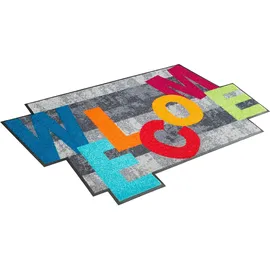 Wash+Dry Crazy Welcome 60 x 85 cm Mehrfarbig