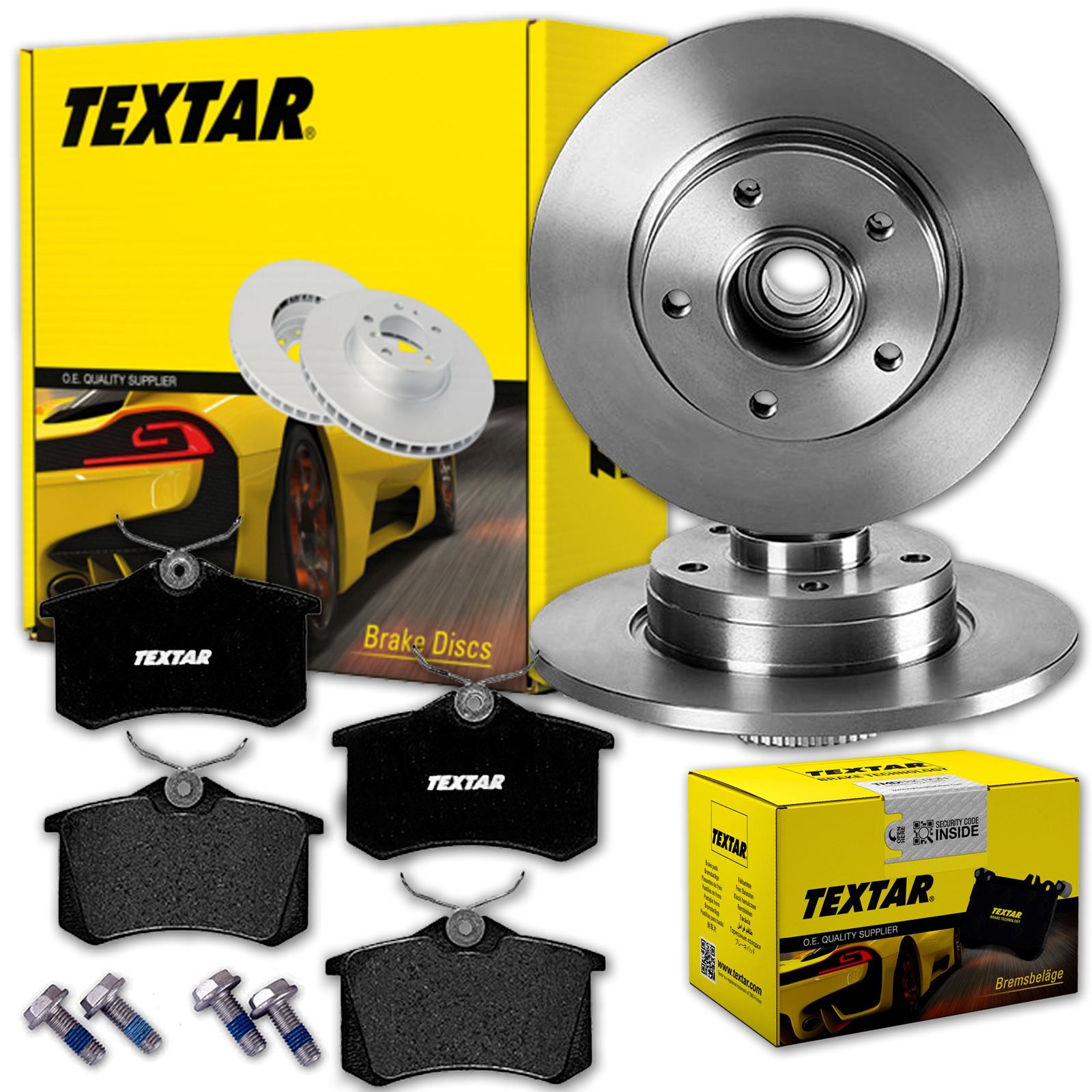 Textar Bremsscheiben 274mm + Beläge Hinten Für Renault Grand Scenic 3 + Scenic 3: Bremsscheibe: 432000007r, 402029646r Bremsbelagsatz, Scheibenbremse: