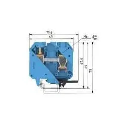 WIELAND WKN 35/U BLAU REIHENKLEMMEN WKN 35/U BLAU