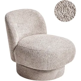 Beliani Drehsessel AYLO Bouclé 0 x 0 x 0 cm Taupe