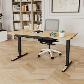 Yaasa Schreibtisch Desk Pro 180 x 80 cm Eiche hell/Schwarz
