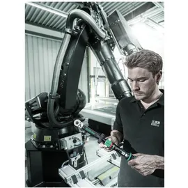 WERA Click-Torque Lock C 3 Drehmomentschlüssel einstellbar, Umschaltknarre Torque Lock Funktion, 40-200 Nm