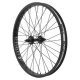 KHE MVP DD BMX Vorderrad 20 Zoll – 10 mm CrMo Achse – Doppelkammerfelge – Industrielager – 36 Loch – Schwarz – BMX Front Wheel