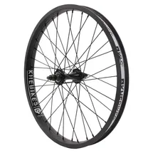 KHE MVP DD BMX Vorderrad 20 Zoll – 10 mm CrMo Achse – Doppelkammerfelge – Industrielager – 36 Loch – Schwarz – BMX Front Wheel
