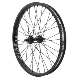 KHE MVP DD BMX Vorderrad 20 Zoll – 10 mm CrMo Achse – Doppelkammerfelge – Industrielager – 36 Loch – Schwarz – BMX Front Wheel