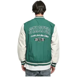 Starter Black Label Collegejacke schwarzfreshgrün M