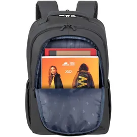 RivaCase® Rivacase 8435 schwarz beschichteter ECO Laptop-Rucksack 15,6"