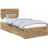 vidaXL Artisan-Eiche 100 x 200 cm Braun