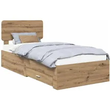 vidaXL Artisan-Eiche 100 x 200 cm Braun