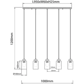 GLOBO Hängeleuchte 1-flg. 10 cm Landhaus Braun Holz