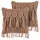 Beliani BAMIAN Dekokissen 45 x 45 cm Braun