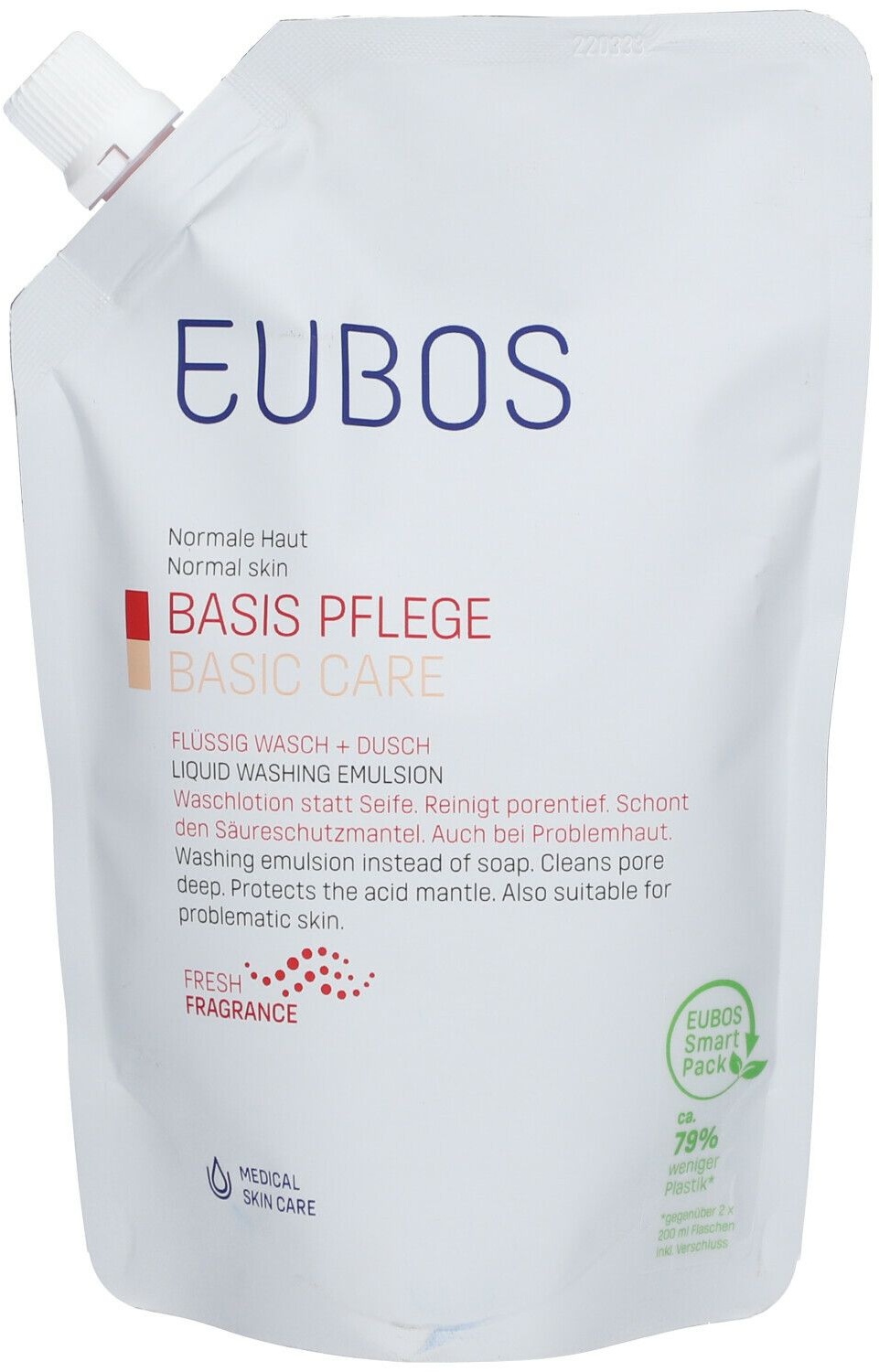 EUBOS® MED LIQUID Gel Lavant Liquide Recharge 400 ml savon liquide